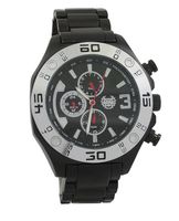 Kronwerk AQ202822G Black Metal Bracelet Multifunction Day Date Mens Watch