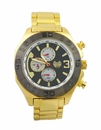 Kronwerk AQ202823G Gold Tone Steel Bracelet Multifunction Mens Watch