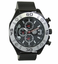Kronwerk AQ202827G Black Mesh Band Large Face Multifunction Mens Watch