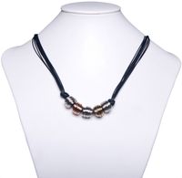 Ladies Fashion Necklace with Wire Wrap Beads