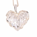 Ladies Gold Filigree Heart Pendant Necklace with Crystals Quality Ladies Gold Filigree Heart Pendant Necklace with Crystals Quality
