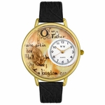 Lords Prayer Watch in Gold or Silver Unisex G 0710011