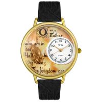 Lords Prayer Watch in Gold or Silver Unisex G 0710011