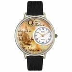 Lords Prayer Watch in Silver Unisex U 0710011