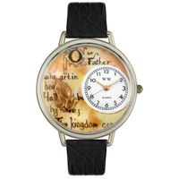 Lords Prayer Watch in Silver Unisex U 0710011
