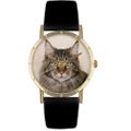 Main Coon Cat Print Watch in Gold Classic P 0120051 Main Coon Cat Print Watch in Gold Classic P 0120051