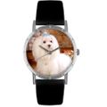 Maltese Print Watch in Silver Classic R 0130051 Maltese Print Watch in Silver Classic R 0130051