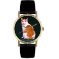 Manx Cat Print Watch in Gold Classic P 0120045 Manx Cat Print Watch in Gold Classic P 0120045