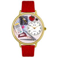 Math Teacher Watch in Gold or Silver Unisex G 0640007
