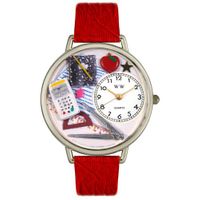 Math Teacher Watch in Silver Unisex U 0640007