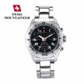 Mens Swiss Chronograph Bracelet Watch Black Dial  Mens Swiss Chronograph Bracelet Watch Black Dial