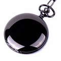 Metallic Black Case Pocket Watch PW23