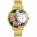 Movie Lover Watch in Gold Unisex G 0420013 Movie Lover Watch in Gold Unisex G 0420013