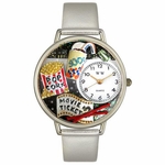 Movie Lover Watch in Silver Unisex U 0420013 Movie Lover Watch in Silver Unisex U 0420013
