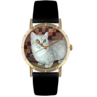 Munchkin Cat Print Watch in Gold Classic P 0120047