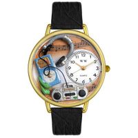Music Lover Watch in Gold or Silver Unisex G 0510016
