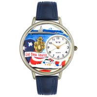 Navy Watch in Gold or Silver Unisex U 1220029