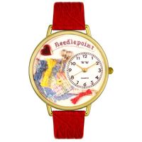 Needlepoint Watch in Gold or Silver Unisex G 0450009