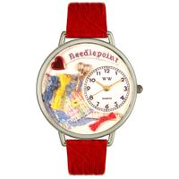 Needlepoint Watch in Silver Unisex U 0450009