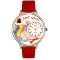 Needlepoint Watch in Silver Unisex U 0450009 Needlepoint Watch in Silver Unisex U 0450009