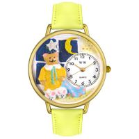 Night Night Teddy Bear Watch in Gold or Silver Unisex G 0230006