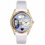 Nurse Blue Watch Classic Gold Style C 0610002 Nurse Blue Watch Classic Gold Style C 0610002