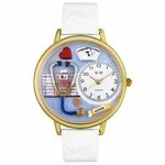 Nurse Blue Watch in Gold or Silver Unisex G 0620013 Nurse Blue Watch in Gold or Silver Unisex G 0620013