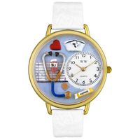 Nurse Blue Watch in Gold or Silver Unisex G 0620013
