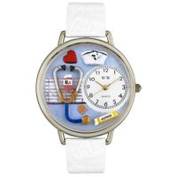 Nurse Blue Watch in Silver Unisex U 0620013