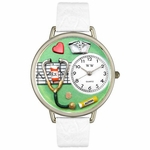 Nurse Green Watch in Gold or Silver Unisex U 0620041 Nurse Green Watch in Gold or Silver Unisex U 0620041