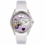 Nurse Purple Watch Classic Silver Style S 0610032 Nurse Purple Watch Classic Silver Style S 0610032