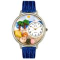 Palm Tree Watch in Silver Unisex U 1212001 Palm Tree Watch in Silver Unisex U 1212001