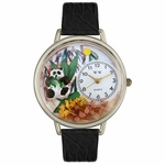 Panda Bear Watch in Silver Unisex U 0150017 Panda Bear Watch in Silver Unisex U 0150017