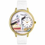 Pastries Watch in Gold or Silver Unisex G 0310012