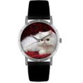 Persian Cat Print Watch in Silver Classic R 0120025 Persian Cat Print Watch in Silver Classic R 0120025