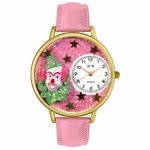 Pink Glitter Clown Watch in Gold or Silver Unisex G 0210009