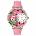 Pink Glitter Clown Watch in Silver Unisex U 0210009 Pink Glitter Clown Watch in Silver Unisex U 0210009