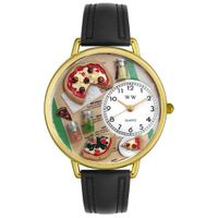 Pizza Lover Watch in Gold or Silver Unisex G 0310016