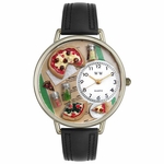 Pizza Lover Watch in Gold or Silver Unisex U 0310016