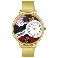Poker Watch in Gold or Silver Unisex G 0430004