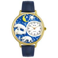 Polar Bear Watch in Gold or Silver Unisex G 0150002