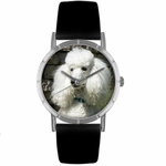 Poodle Print Watch in Silver Classic R 0130059 Poodle Print Watch in Silver Classic R 0130059