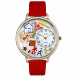 Preschool Teacher Watch in Silver Unisex U 0640003 Preschool Teacher Watch in Silver Unisex U 0640003