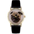 Pug Print Watch in Gold Classic P 0130061 Pug Print Watch in Gold Classic P 0130061