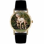 Quarter Horse Print Watch in Gold Classic P 0110030 Quarter Horse Print Watch in Gold Classic P 0110030