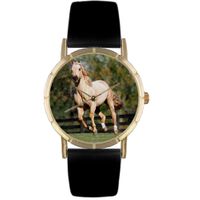 Quarter Horse Print Watch in Gold Classic P 0110030