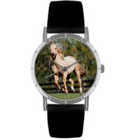 Quarter Horse Print Watch in Silver Classic R 0110030
