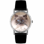Ragdoll Cat Print Watch in Silver Classic R 0120049 Ragdoll Cat Print Watch in Silver Classic R 0120049