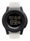 REACT! RA3032 LED Sport White Silicone Band Black Dial Mens Watch