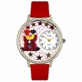 Red Star Clown Watch in Silver Unisex U 0210008 Red Star Clown Watch in Silver Unisex U 0210008